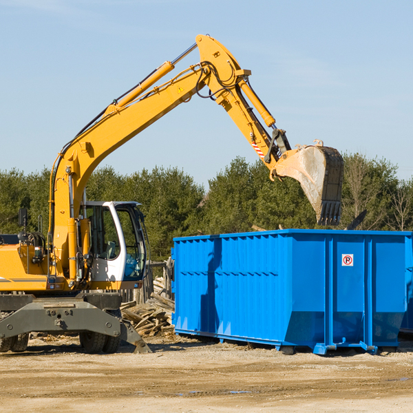 are there any restrictions on where a residential dumpster can be placed in Palm Desert CA